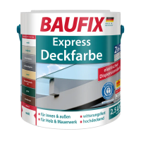 2in1  Express Deckfarbe mittelgrau 2,5 Liter 2er Set