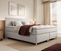 IHG Boxspringbett Gent 180x200cm Silbergrau  BEZ-176626
