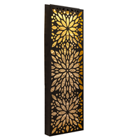 LED-Solar-Wandbild, ca. 20 x 5 x 61 cm - Blume