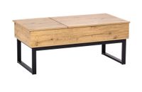Couchtisch höhenverstellbar, ca. 109 x 55 x 46 cm - Braun
