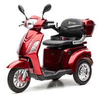 E-Seniorenmobil Billy, Lithium-Akku, 3-Rad, 1000 Watt, Lithium Rot