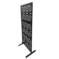 Dekorative Metall Sichtschutzwand, ca. 160 x 56 cm – Metallfarben