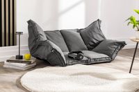 2 in 1 Bodensofa - Dunkelgrau
