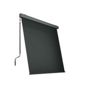 Sonnenrollo Balkonmarkise mit Sichtschutz aus Aluminium, ca. 200 x 300 cm - Anthrazit