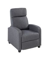 Verstellbarer Relaxsessel mit Push-Back-Funktion, ca. 68,5 x 86 x 100 cm - Grau