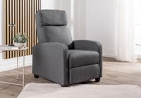 Verstellbarer Relaxsessel mit Push-Back-Funktion, ca. 68,5 x 86 x 100 cm - Grau