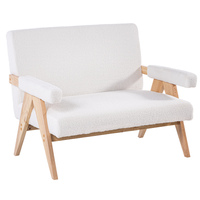 2-Sitzer Sofa mit Armlehne, ca. 111 x 82,5 x 84,5 cm - Weiß
