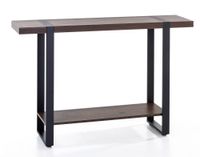 Flurregal, ca. 120 x 30 x 81 cm - Braun/Schwarz