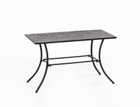 Gartentisch Mosaik GISMO, ca. 120 x 60 x 75 cm - Schwarz