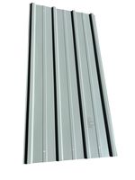 12er Set Profil-/Trapezblech, ca. 117 cm x 57 cm - Silber