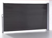 Seitenmarkise Balkonmarkise aus Aluminium, ca. 3,0 x 1,8 m - Anthrazit