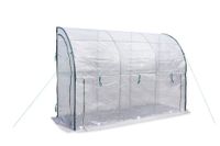 XXL Ganzjahres-Gewächshaus mit isolierender Bodenmatte, ca. 300 x 100 x 200 cm – Transparent