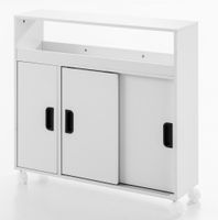 Bad Nischenschrank mit Schubladen und Ablage, ca. 70 x 20 x 71 cm - Weiß