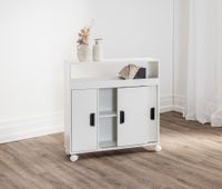 Bad Nischenschrank mit Schubladen und Ablage, ca. 70 x 20 x 71 cm - Weiß
