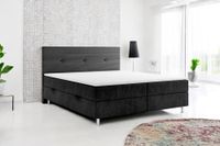 Boxspringbett RIO mit Bettkasten, ca. 180 x 200 cm - Schwarz