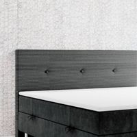 Boxspringbett RIO mit Bettkasten, ca. 180 x 200 cm - Schwarz