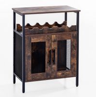 Weinbar-Schrank, ca. 60 x 34 x 79 cm - Braun