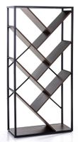 Aysmetrisches Wohnzimmerregal, ca. 74 x 30 x 153 cm - Braun