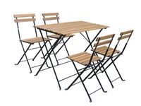 5tlg. IVY Bistro Set aus Akazienholz - Braun