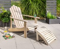 Adirondack Gartensessel, ca. 95 x 68,5 x 94 cm – Natur