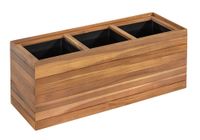 Pflanzkübel aus Akazienholz, ca. 84 x 30 x 35 cm - Braun