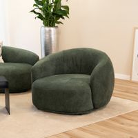 Home Deluxe Sessel Webstoff Dunkelgrün CASARA - 99 x 72 x 104