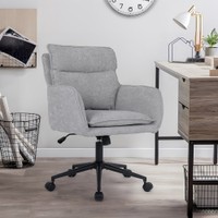 HOME DELUXE Bürostuhl CORA - Webstoff Grau
