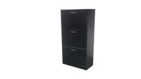 LuxeFit Schuhschrank mit 3 Türen, ca. 60 x 30 x 114,5 cm – Schwarz