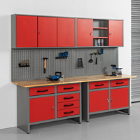 Garagenschrank 6tlg. rot 240 cm
