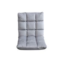Bodensessel mit 13-fach verstellbarer Rückenlehne, ca. 55 x 60 x 55 cm – Hellgrau