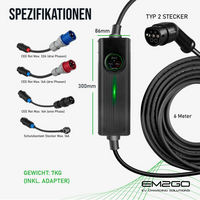 EM2GO Uni-Mobile EV-Ladekabel 16 kW