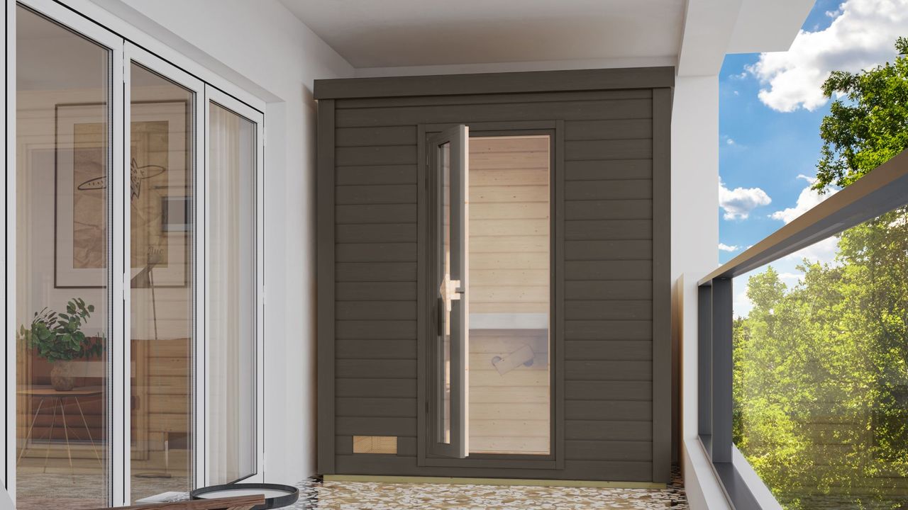 Karibu Saunahaus Telo 0 terragrau