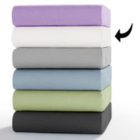 Mako-Feinjersey Spannbetttuch - ca. 180 - 200 x 200 cm