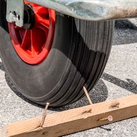 Schubkarrenrad Set "Pannensicher" aus PU-Schaum