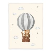 babybest Ballonfahrt Microfaserflausch-Decke Größe 75x100 cm