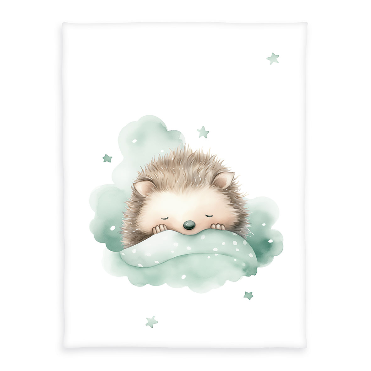 Herding babybest Kleiner Igel Microfaserflausch-Decke Größe 75x100 cm