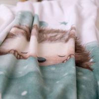 babybest Kleiner Igel Microfaserflausch-Decke Größe 75x100 cm