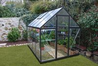 Gewächshaus Hybrid 6X8 Alu Grau 185x247cm