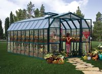 Gewächshaus Grand Gardener 8x20 PVC Grün 265x637cm