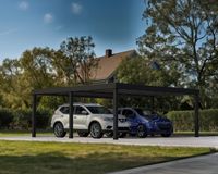 Carport Oslo 6x6 Alu Schwarz 596x607cm