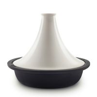 Tajine, Schmorkochtopf aus Gusseisen Beige ASILAH