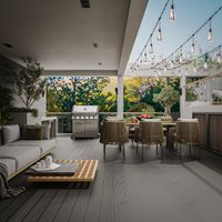 5m² WPC Terrassendiele mit Zubehör Anthrazit