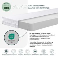AH15 EKONORM H3 Kaltschaummatratze, 15 cm Höhe