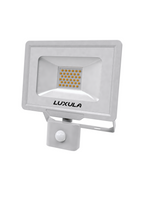 LED-Fluter mit Bewegungsmelder, 30 W, 4000 K (neutralweiß), 3000 lm, weiß, IP65