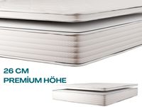 AH26 Boxspringfederkernmatratze mit abnehmbarem Komfortschaum-Topper & Aloe Vera Bezug