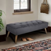 Hocker, ca. 126 x 49 x 42 cm - Dunkelgrau