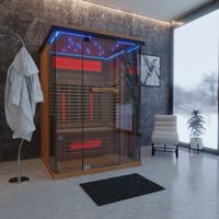 Infrarotkabine KENORA 130x105 cm, 5 Vollspektrumstrahler, 1-2 Personen