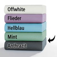 Mikrofaser-Interlock-Spannbetttuch - ca. 90 - 100 x 200 cm