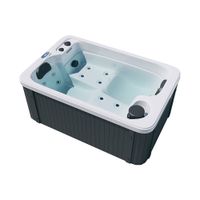 Home Deluxe Outdoor Whirlpool HORIZON - 175 x 115 cm für 2 Personen ohne Treppe und Thermoabdeckung