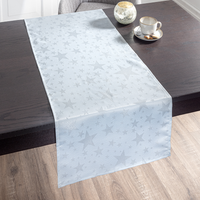 Jacquard-Tischläufer "Glitzer-Stern" - ca. 45 x 138 cm 